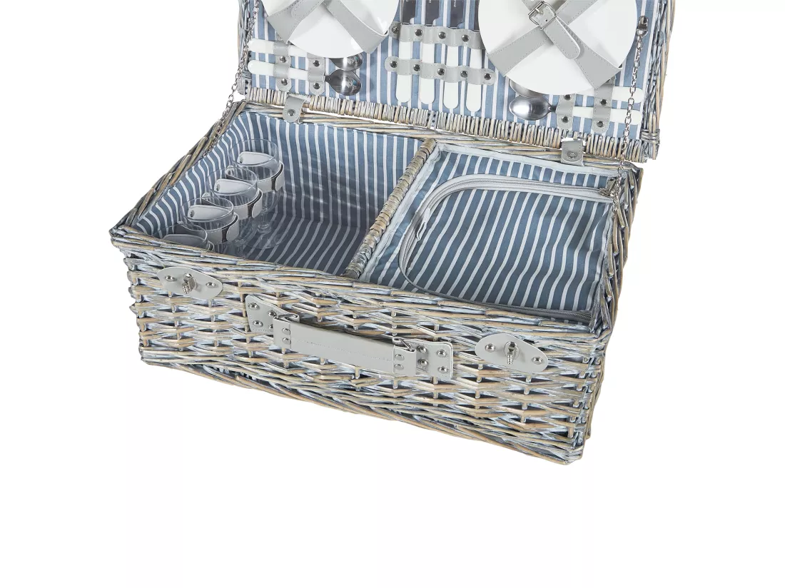 Panier de pique-nique FIGUE Osier Gris