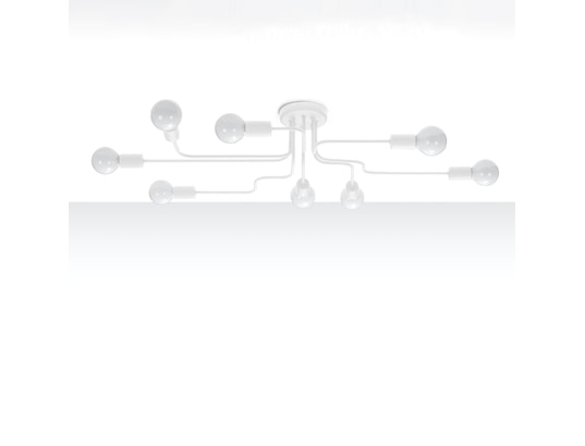 SOLLUX LIGHTING - Lustre vector 8 blanc