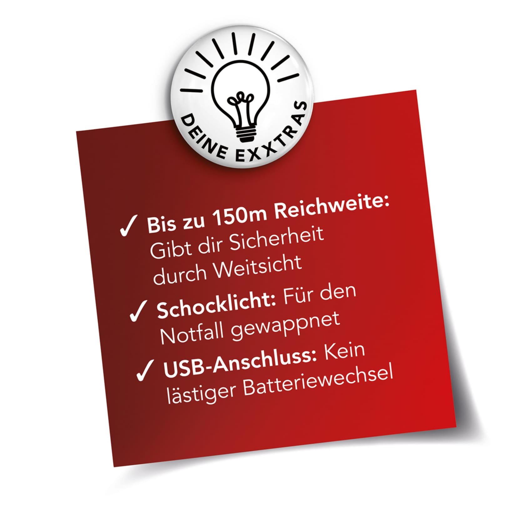 MAXXMEE Power-Taschenlampe 3,7V schwarz 1800mAh