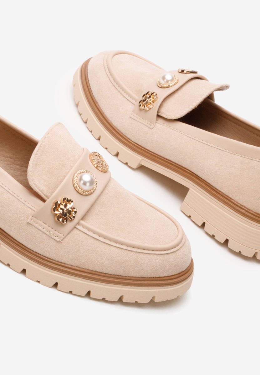 Mocassins femme beige Angella V2