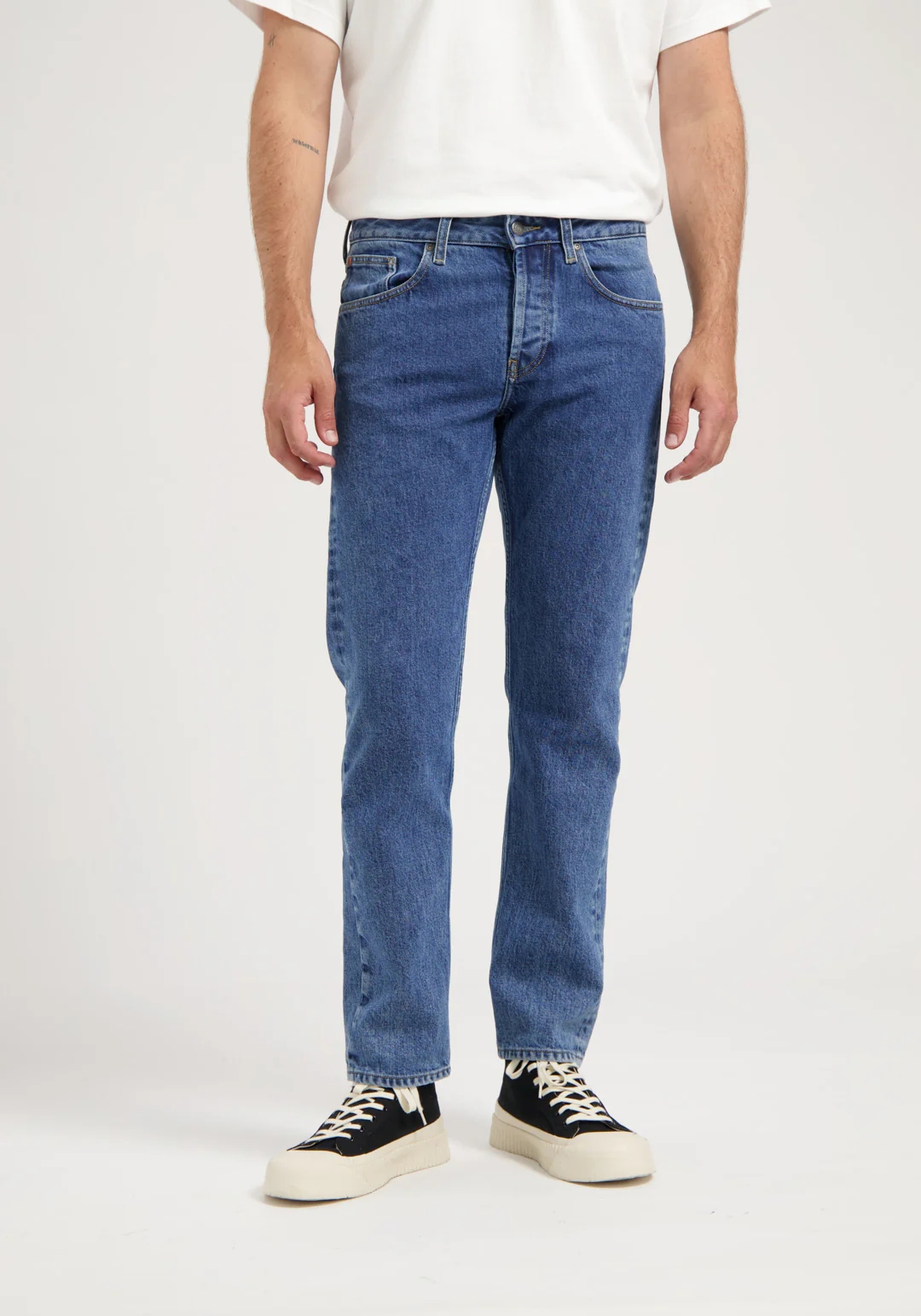 Mud Jeans Herrenjeans Hank Mid Tapered Medium Stone