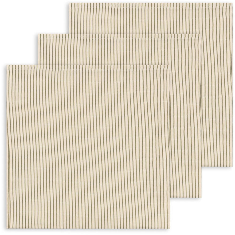 Køb Konges Sløjd Tea Stripe 3 Pak Stofbleer GOTS