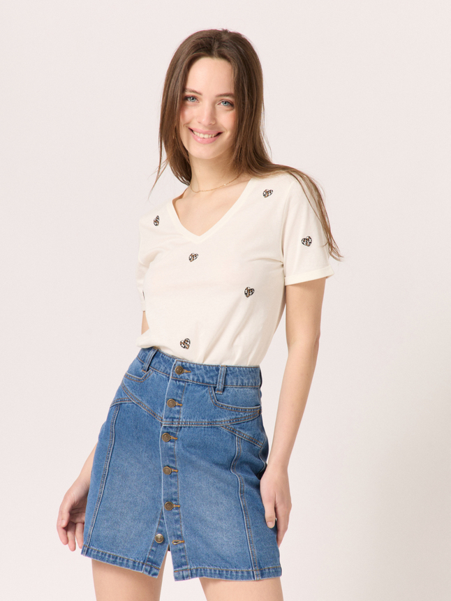 T-shirt à coeurs