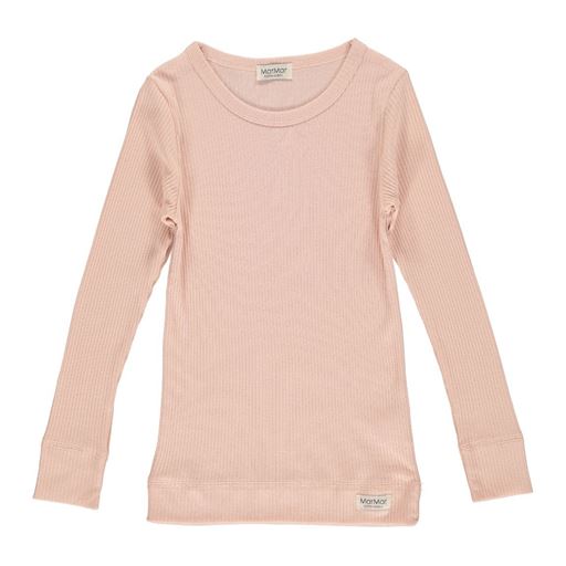 MarMar Copenhagen Plain Langærmet T-Shirt, Rosa, 86 cm