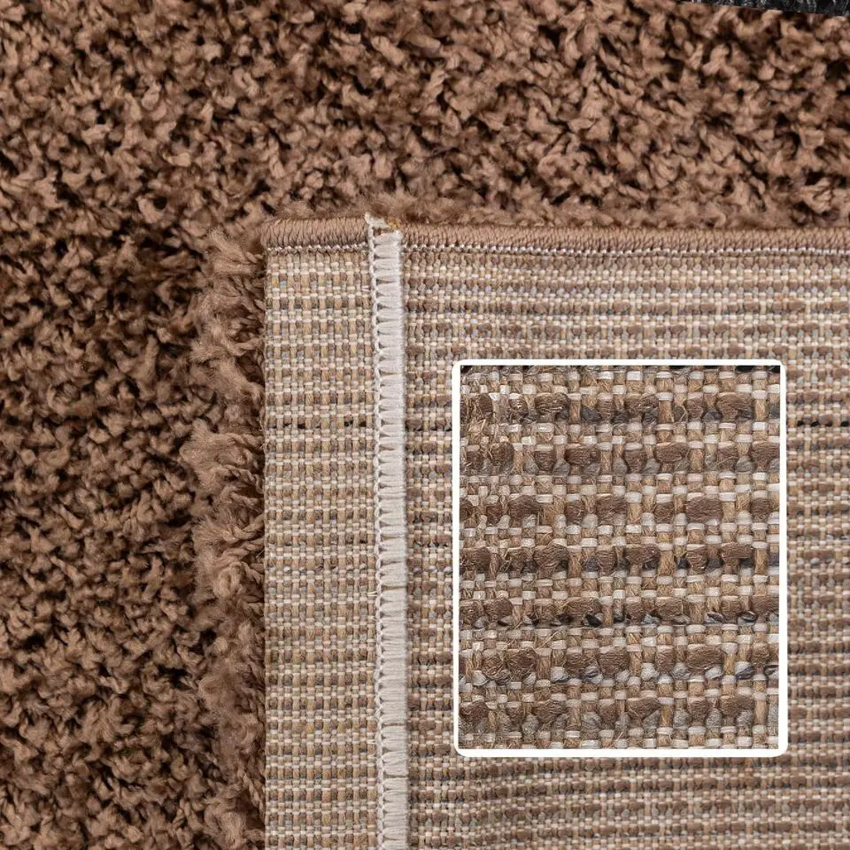 Basic Shaggy vloerkleed Caramel Hoogpolig - 120x170 CM