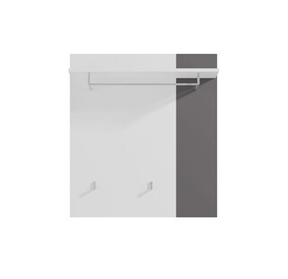 Garderobenpaneel Kato 85x91x27 cm weiß/anthrazit