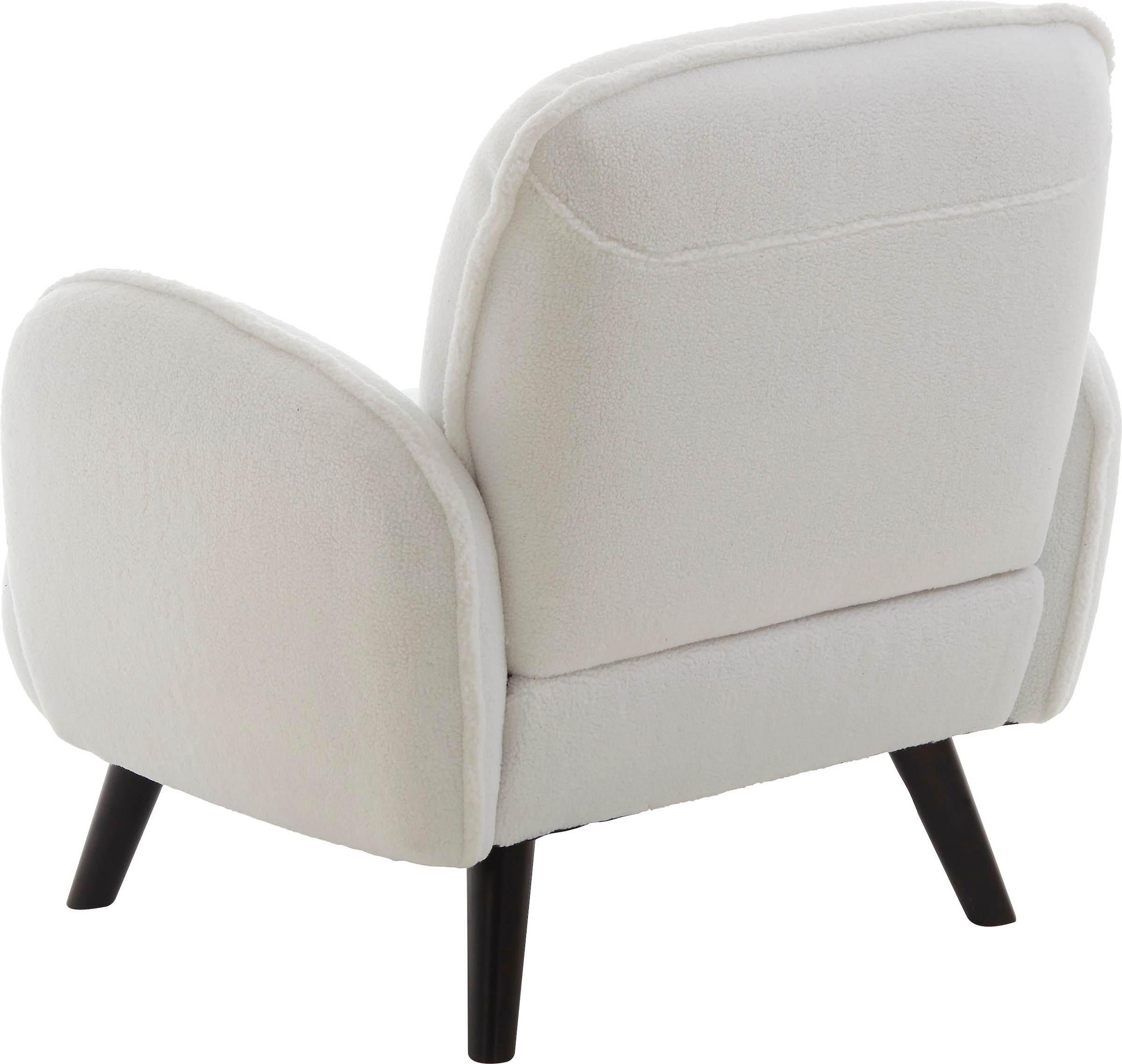 ATLANTIC home collection Sessel »Ben« mit Wellenunterfederung, Massivholzfüsse, frei im Raum stellbar