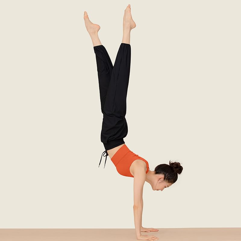 Claduodoe - Effen baggy yogabroek met trekkoord in de taille