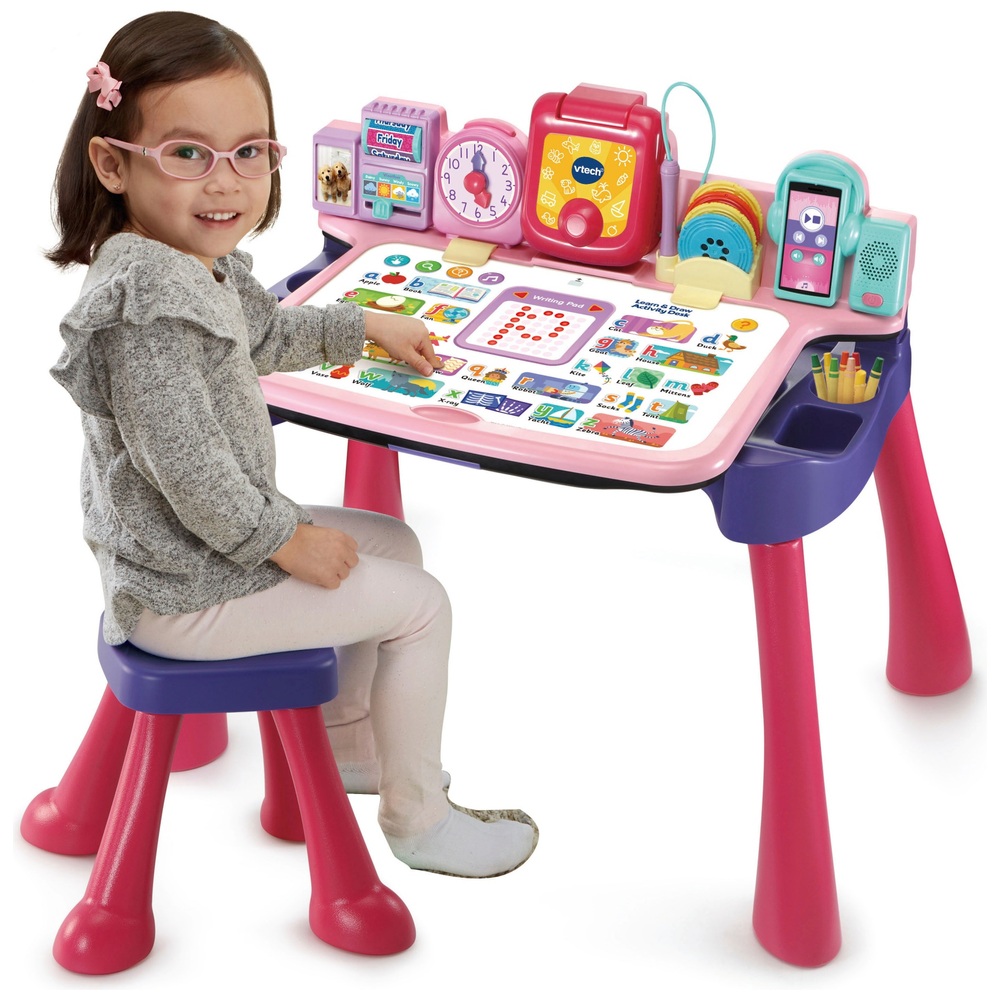 VTech Zeichen- und Lerntisch Rosa