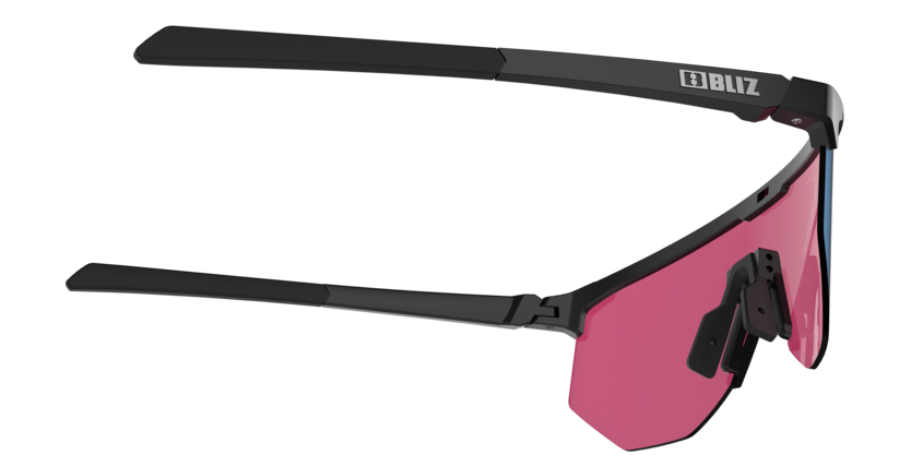 Bliz Hero Cykelbriller Matsort med Blå/Lilla Linse