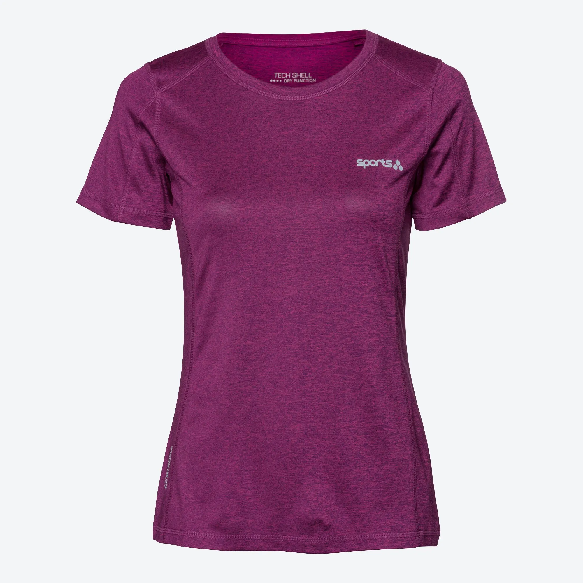 Damen-Funktions-T-Shirt mit Flatlock-Nähten