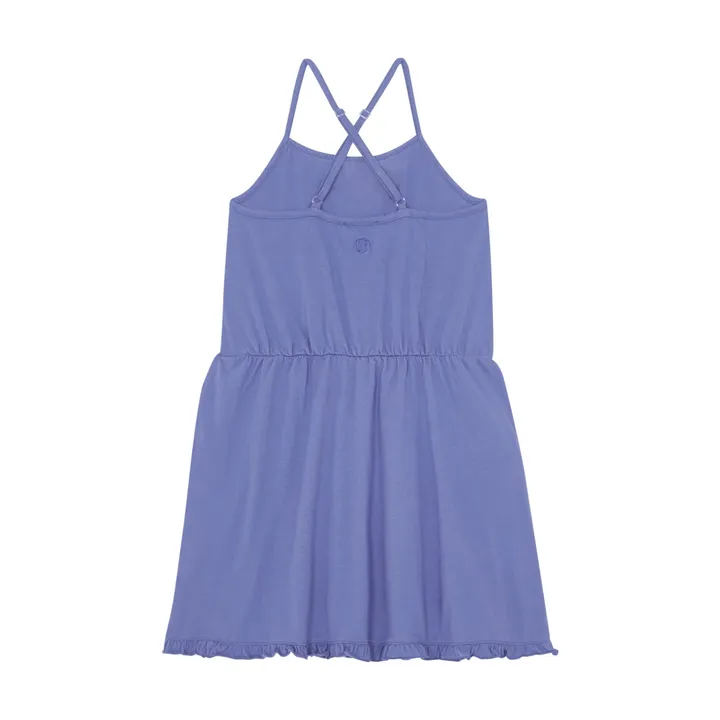 SMALLABLE BASICS Robe Courte Fines Bretelles Coton Bio  | Vintage blue denim