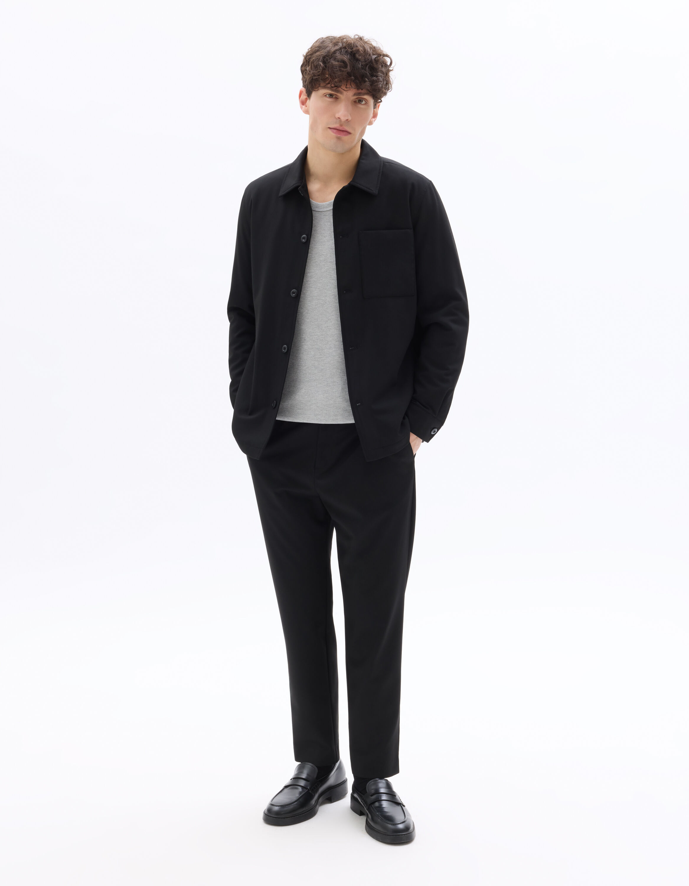 Pantalon 24H slim stretch 7/8e - noir