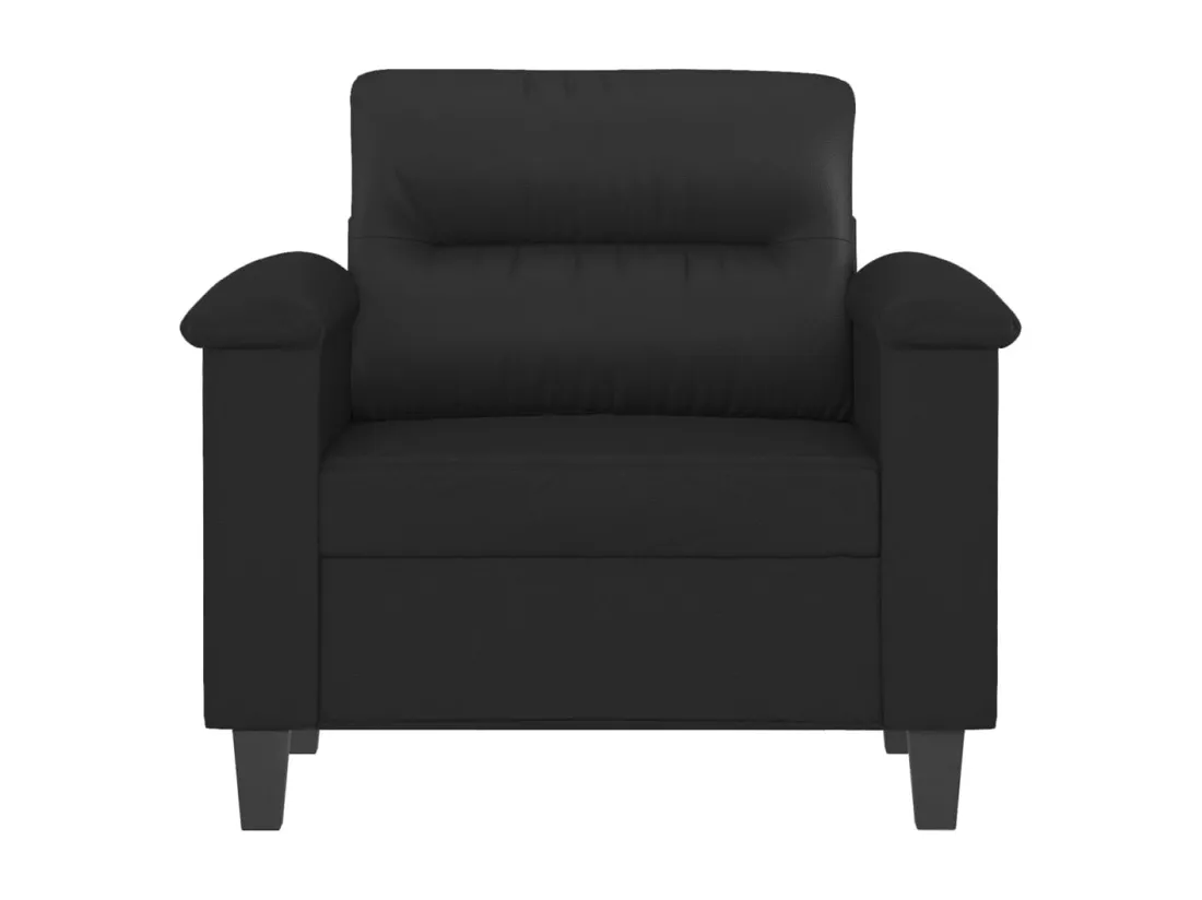 Fauteuil Noir 60 cm Similicuir