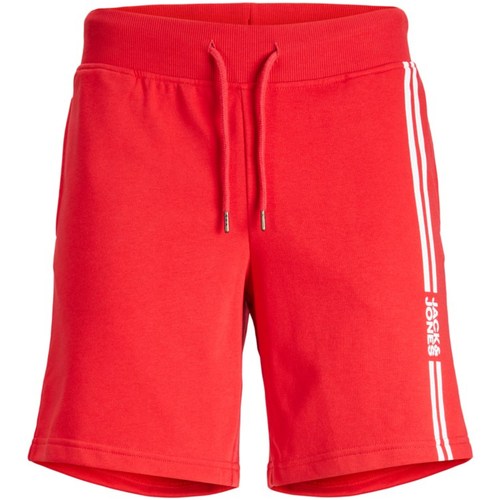Jack & Jones - 12231486 JWHSTEVESWEAT SHORTS NAFA TRUE RED Rojo