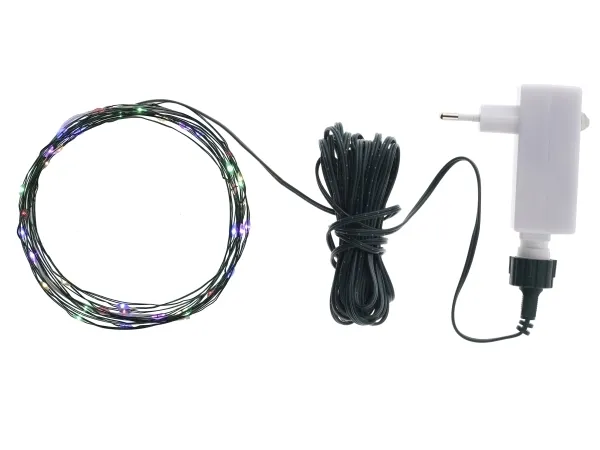 Sirius Knirke Lyskæde 80 LED - Multi/Grøn