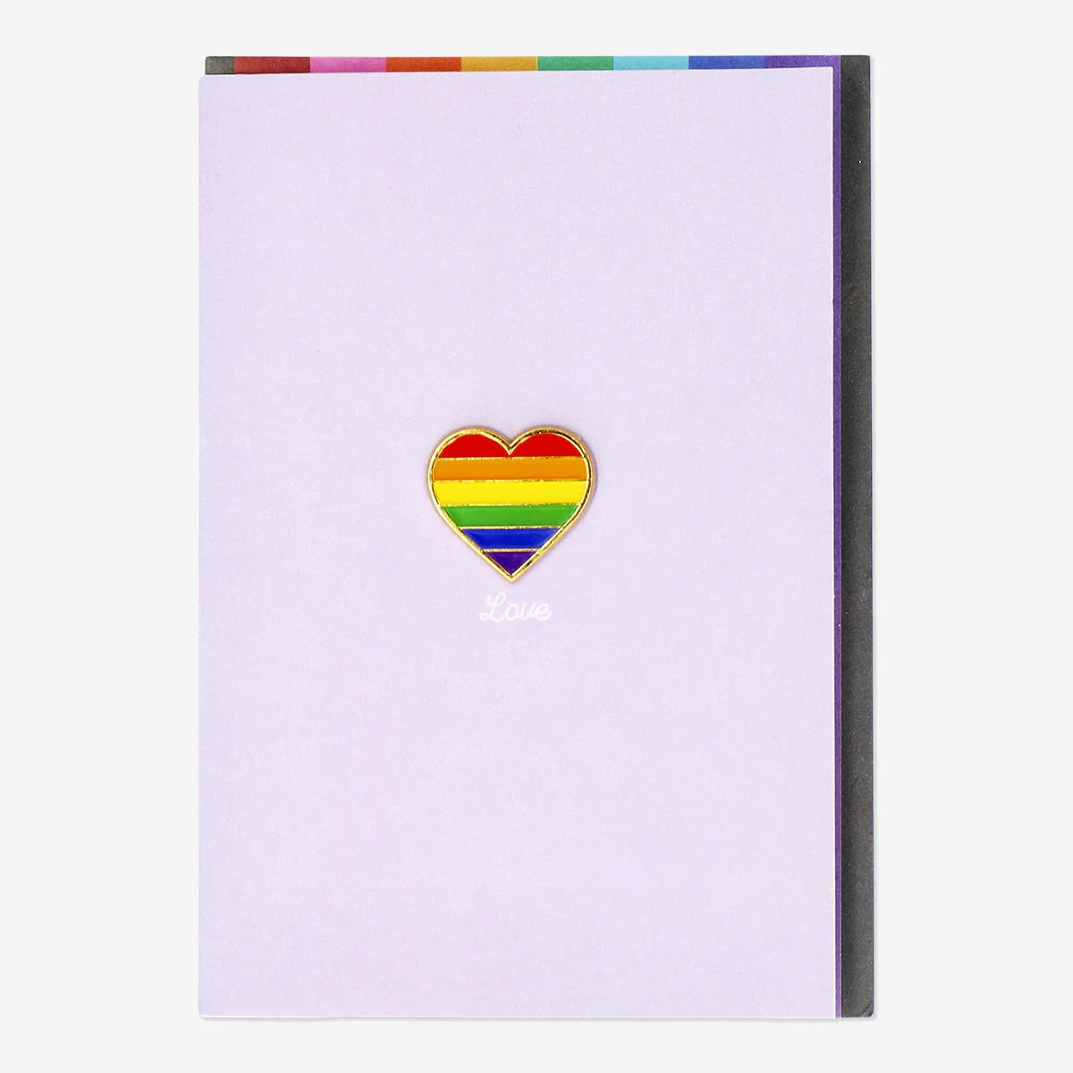 Kort med konvolut. Pride Hjerte