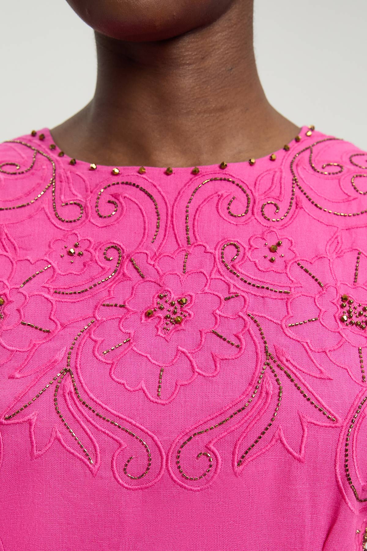 KarenMillen Robe Mini À Franges Et Perles