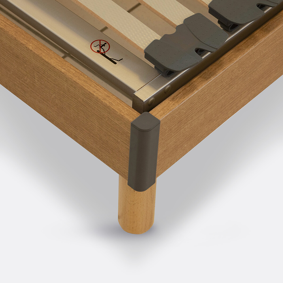 LA REDOUTE INTERIEURS<br>Cama elétrica com estrado de ripas de madeira