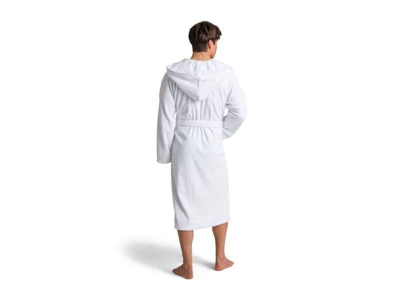 Möve Bademantel Superwuschel XL, Weiss Kapuzenmantel