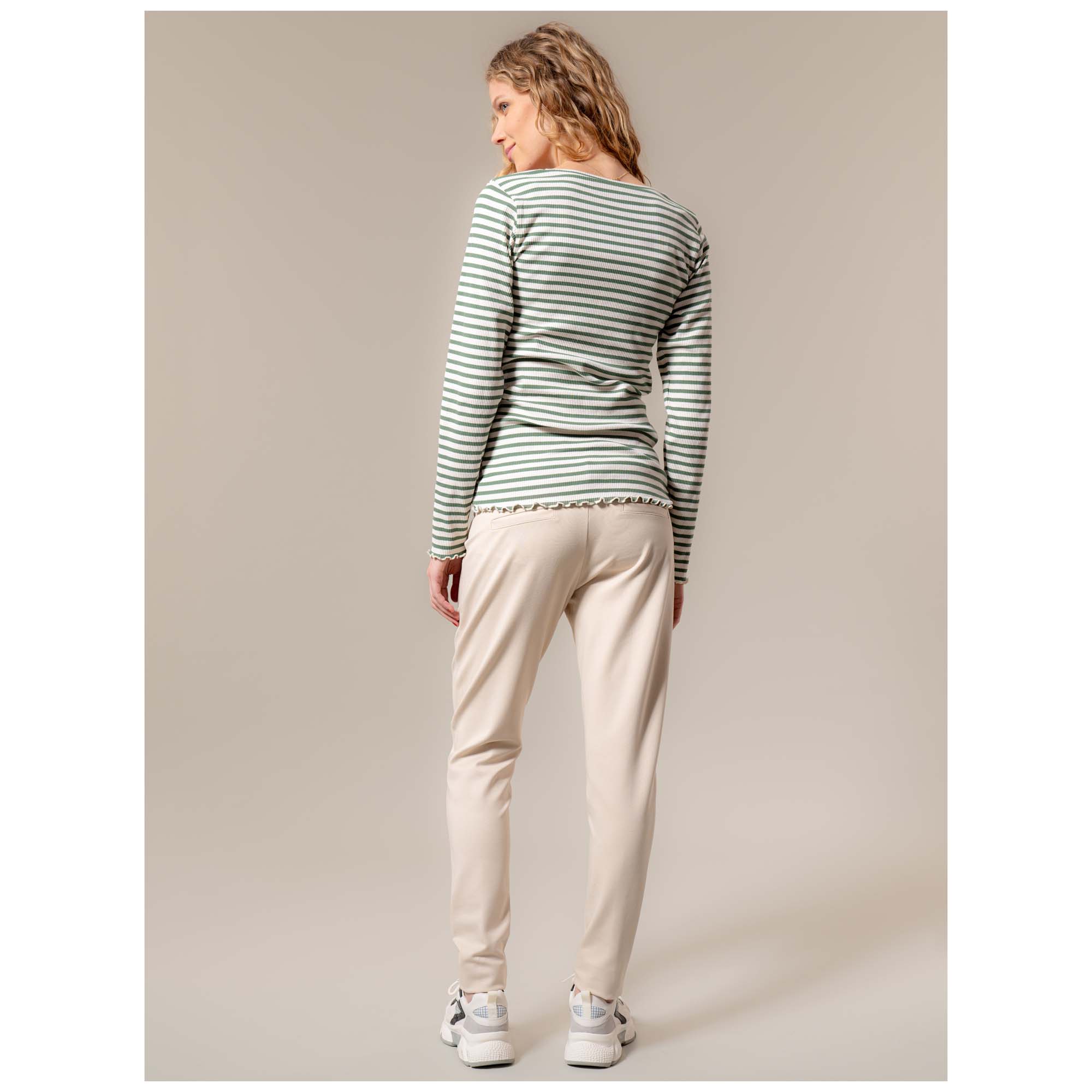 Prénatal zwangerschapsbroek lang effen beige