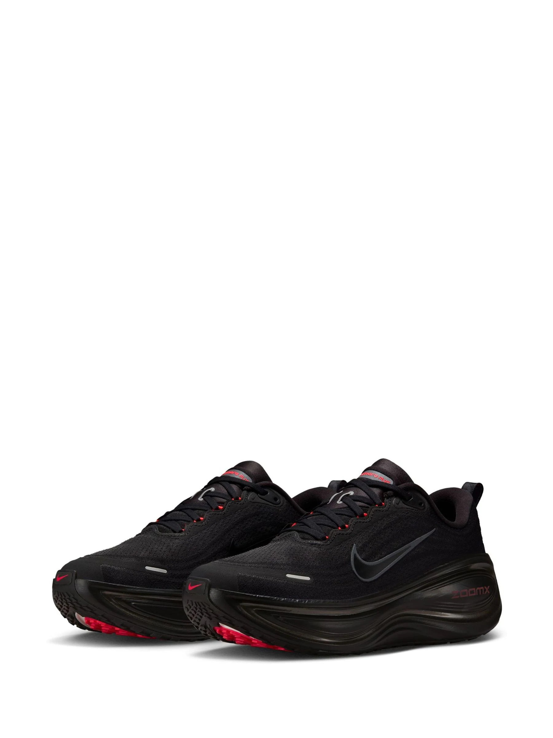 Zwart/rood - Nike Vomero Plus Running Trainers