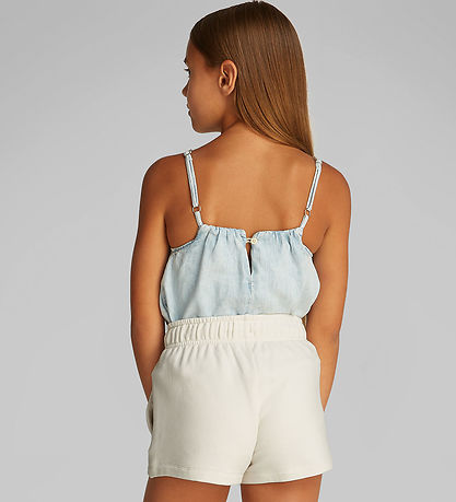 Calvin Klein Shorts - Skript-Logo - Tofu White