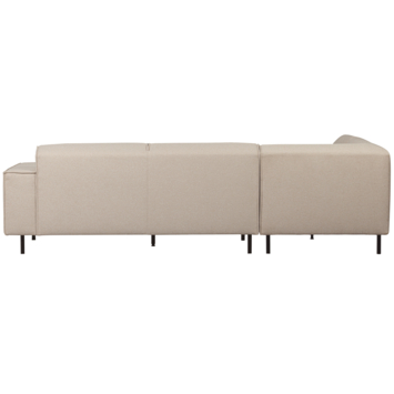 WOOOD hoekbank Roman beige geweven stof met verlenging links