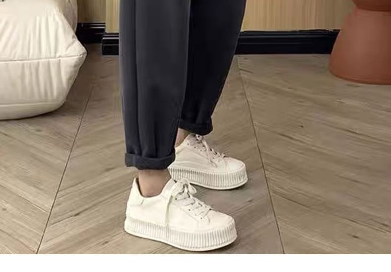 Magimomo - Effen baggy joggingbroek met elastische taille