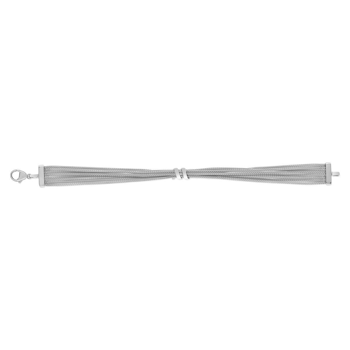 Bracelet argent 925 multibrins 19 cm