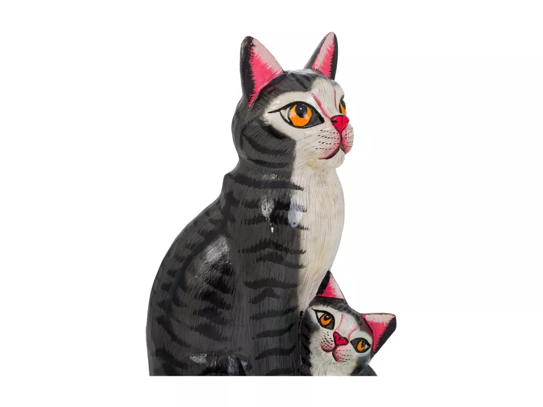 Chats en bois 20x10x30h