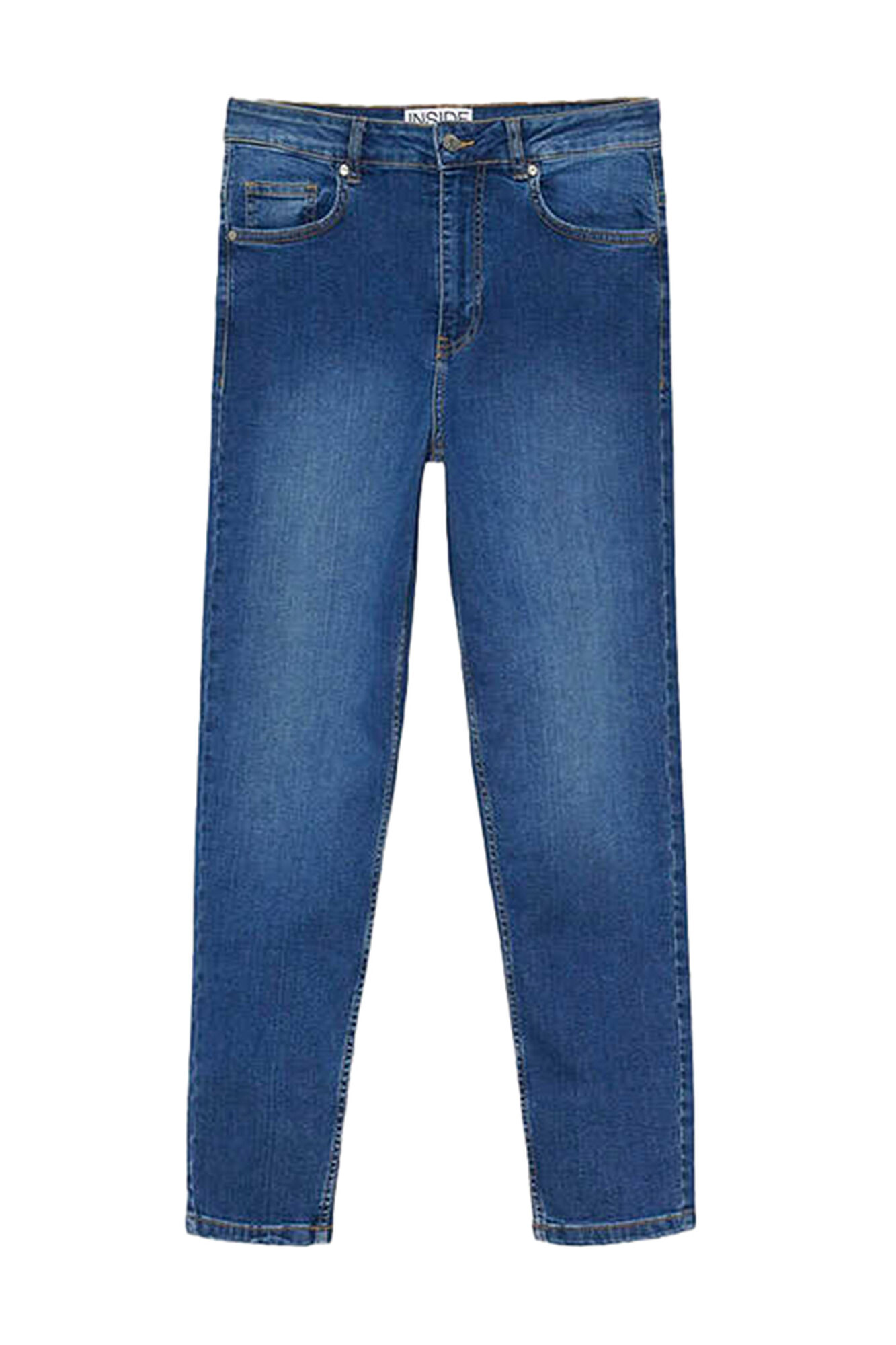 Calça jeans slim estilo mom