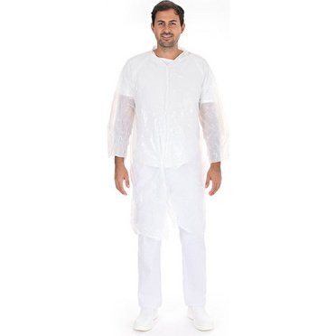 Blouse visiteur avec boutons pression