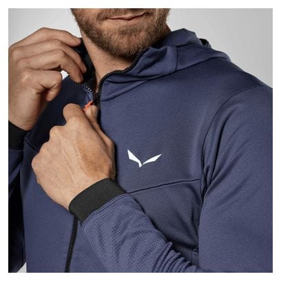Polaire Homme Salewa Sella Crevasse Hoodie Bleu