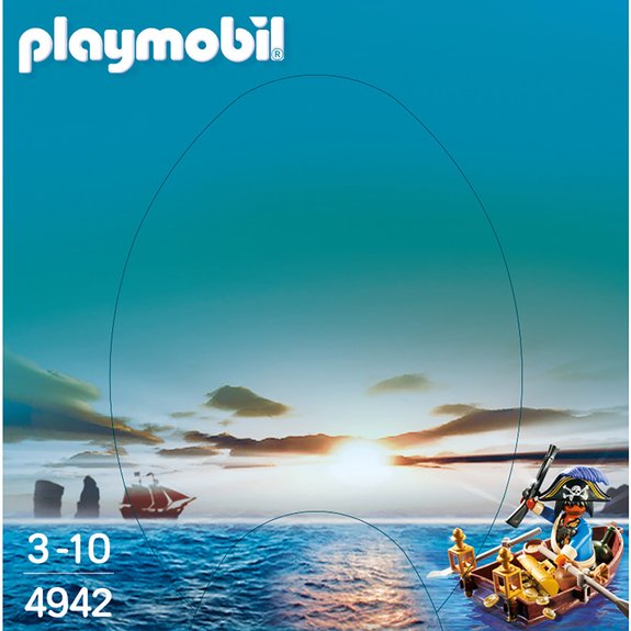 Pirate avec barque et trésor Playmobil 4942