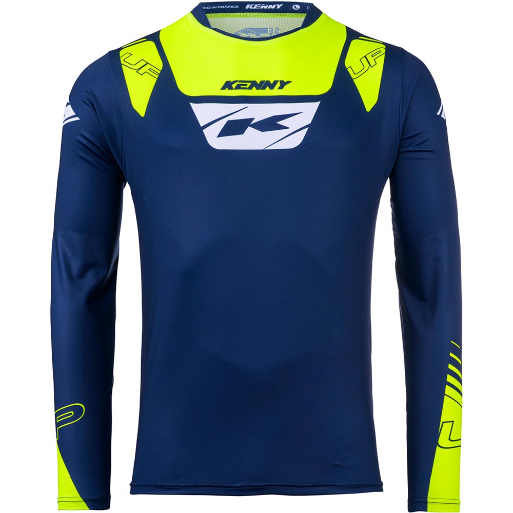 Kenny - Maillot Trial Up Kamo Navy / Jaune fluo / Blanc