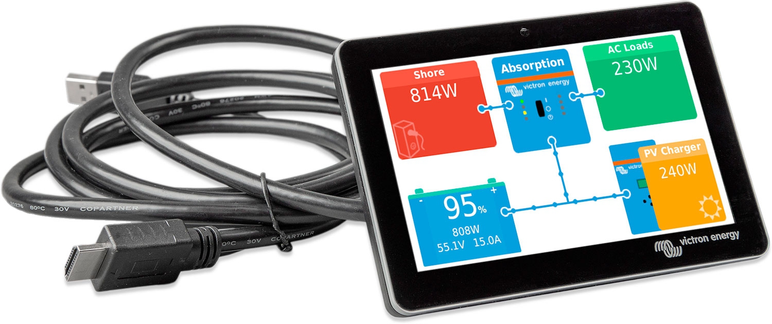 Victron GX Touch 50 Anzeigebildschirm für Batterie-Monitorsystem Cerbo GX