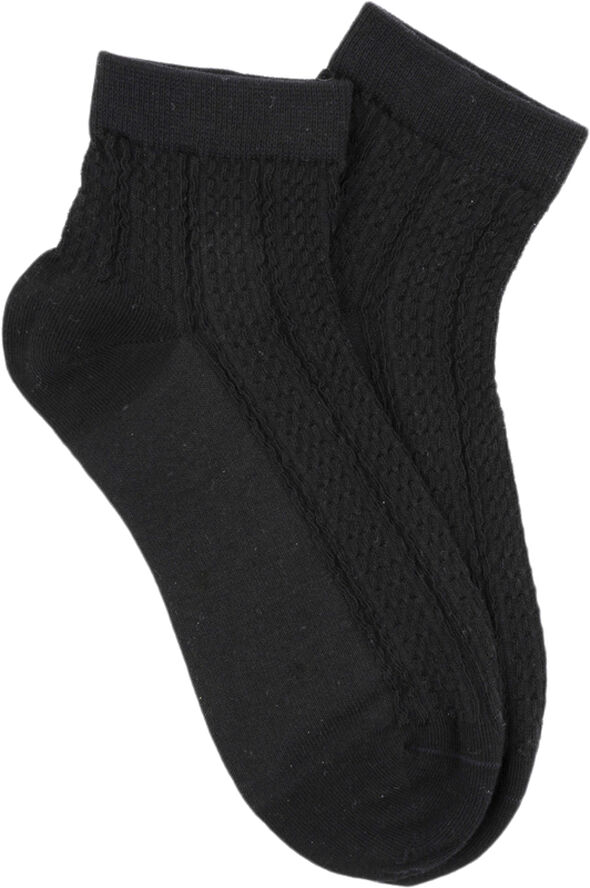 Sui Ava Sofie Ankle Socks Black