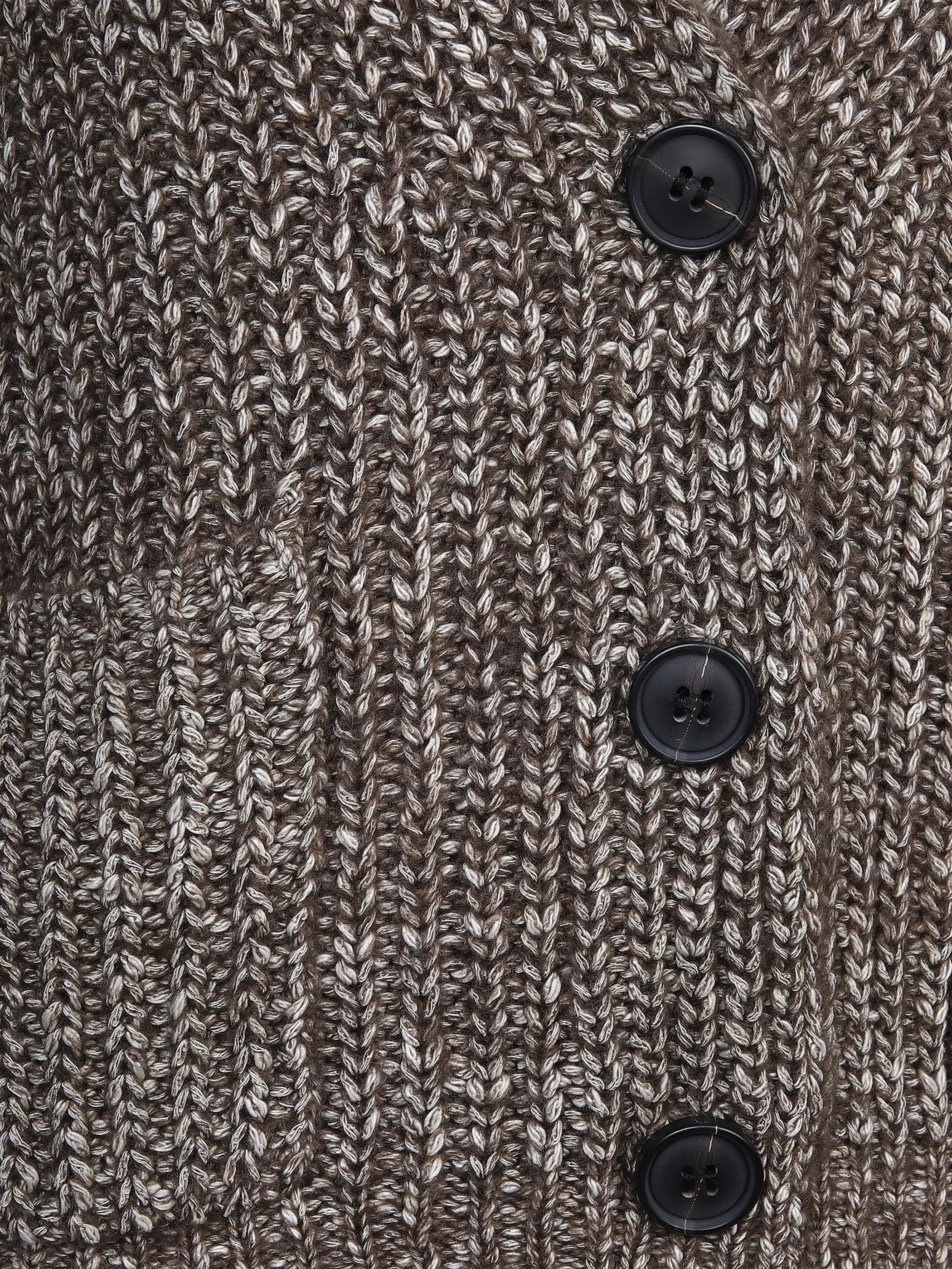Damen Strickcardigan in meliertem Dessin