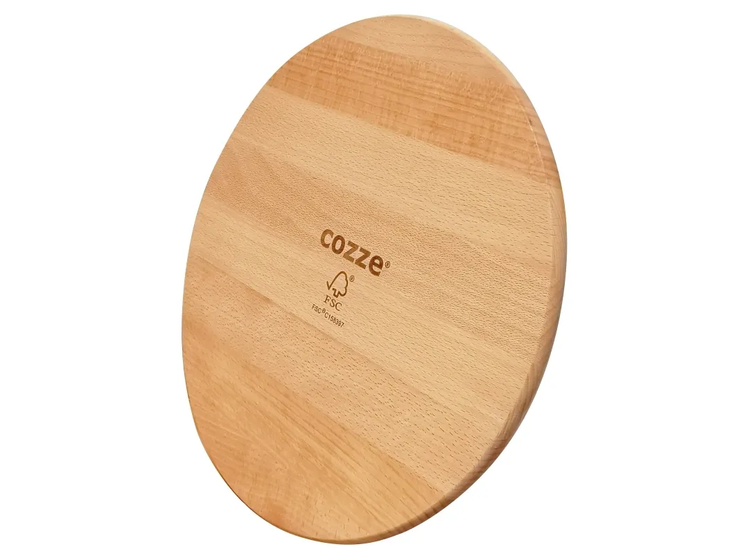Cozze® pizzabræt Ø350x12 mm bøgetræ
