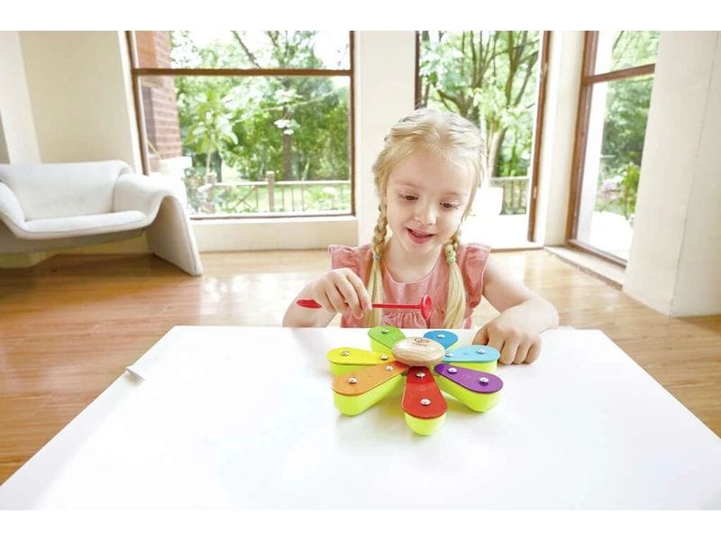 Hape Musikspielzeug Rhythmus-Kit Natur Kindgerechte Instrumente