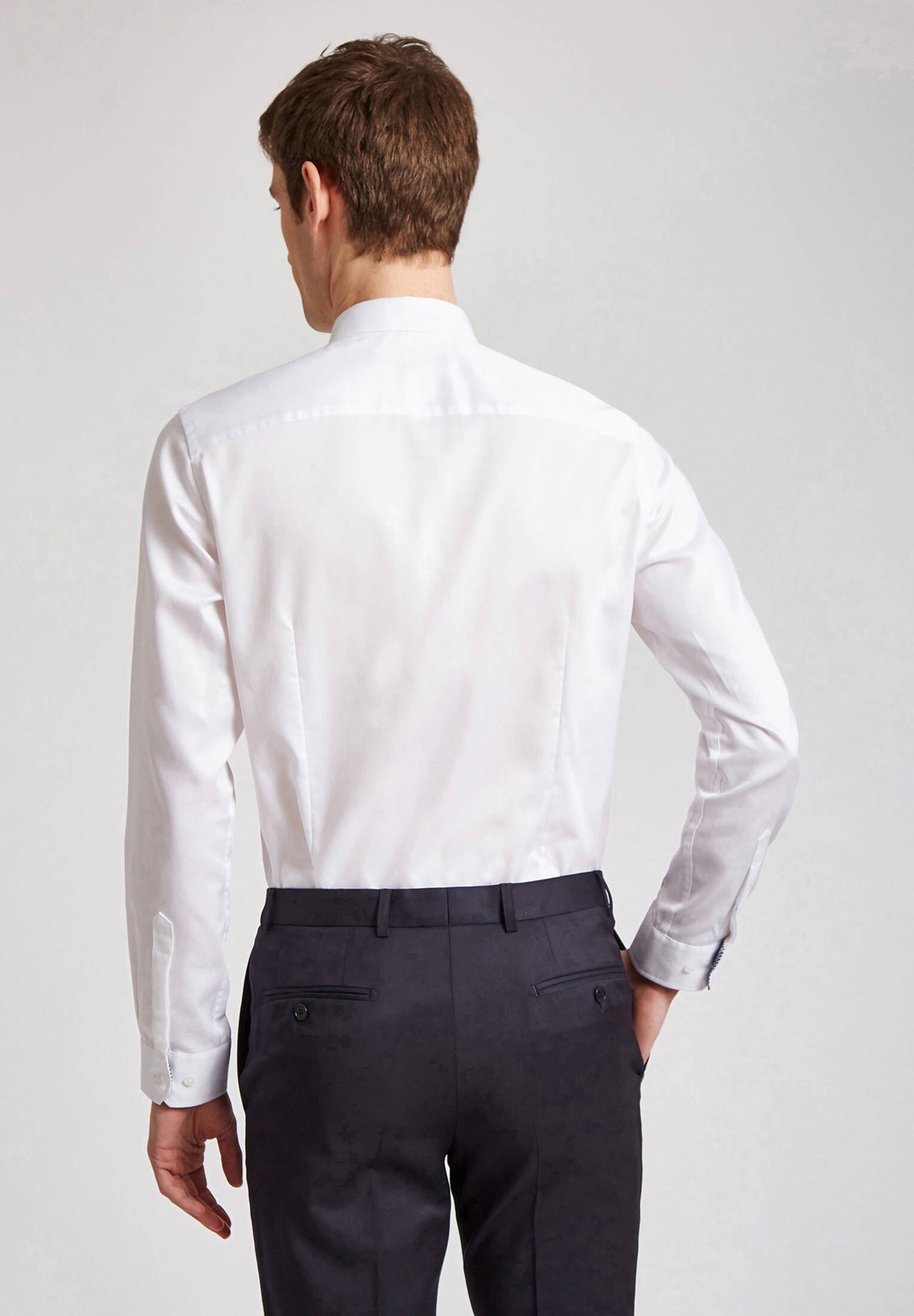 Ted Baker| Herren Shirt Stretch White Slim Shirt