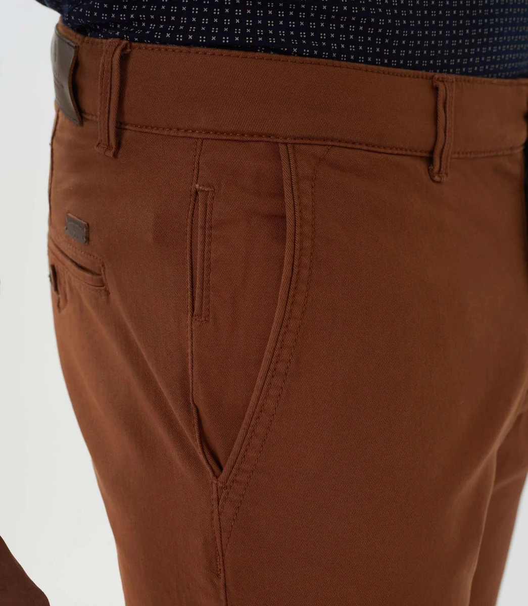 Pantalon chino rouille 