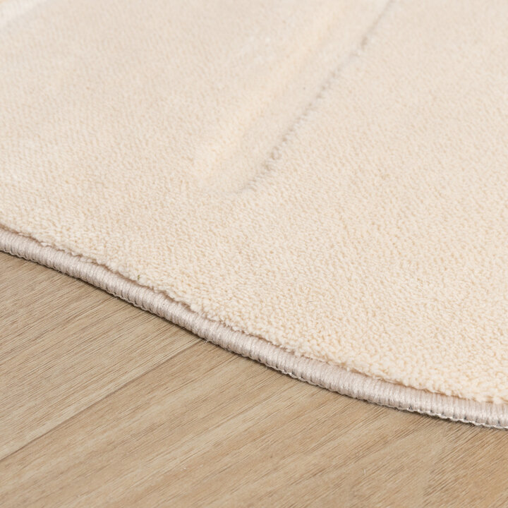 Wasbaar kindervloerkleed - Coco Schelp Beige