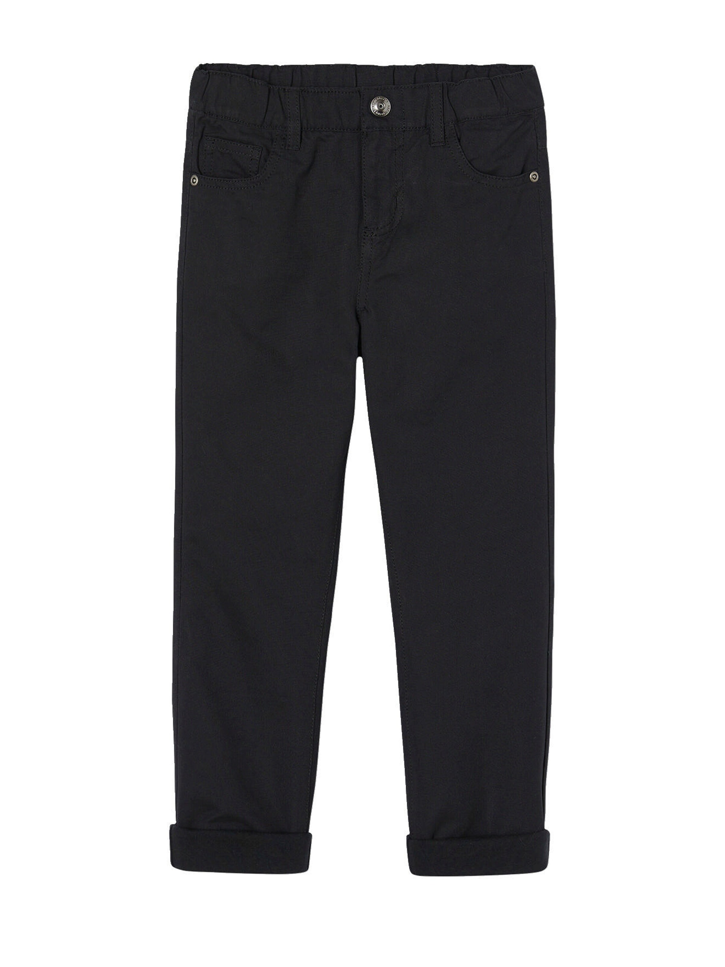 Vertbaudet Die UNVERWÜSTLICHE, robuste Jungen Thermohose mit geradem Bein schwarz