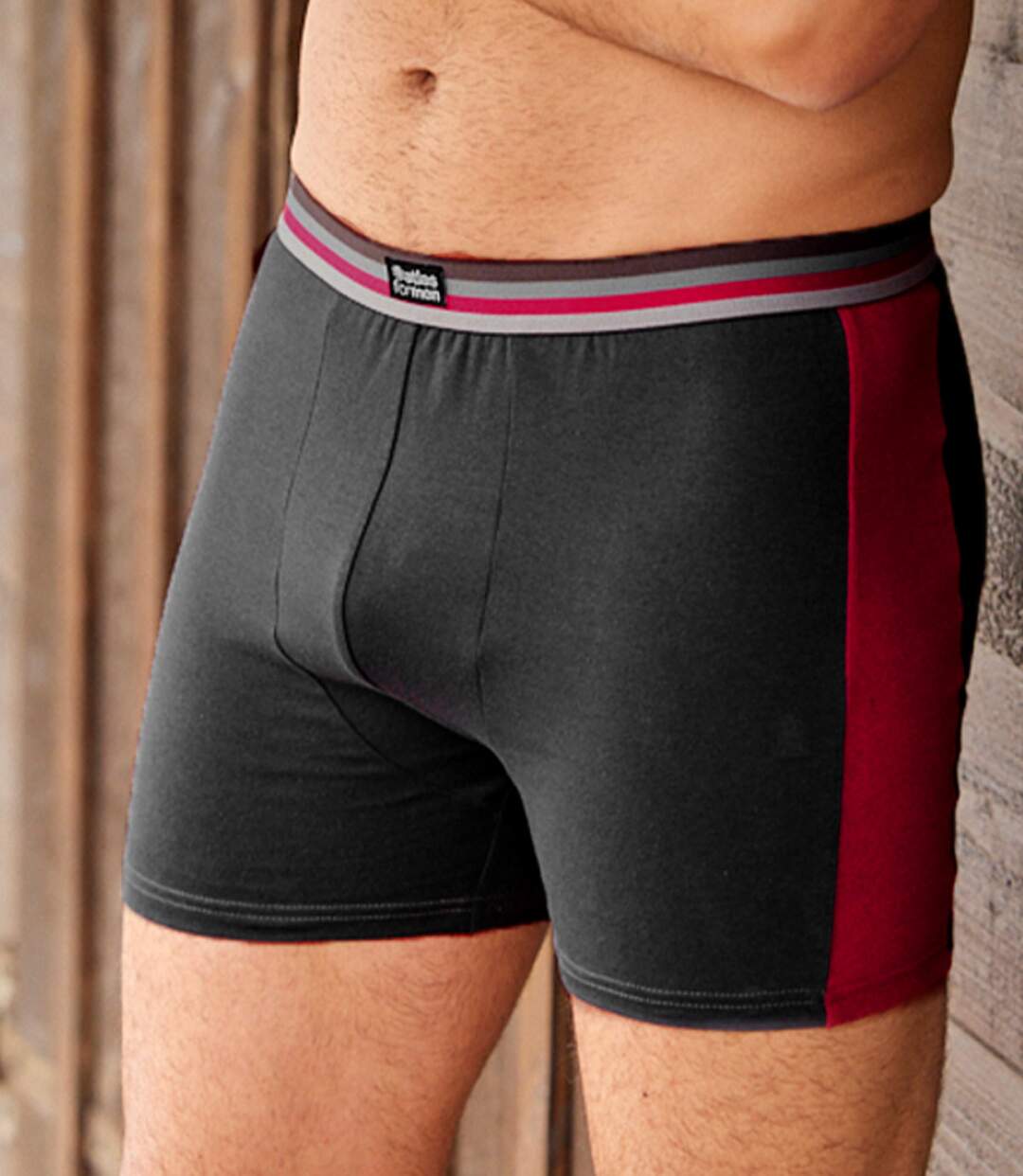 Lot de 2 Boxers Bicolore Stretch