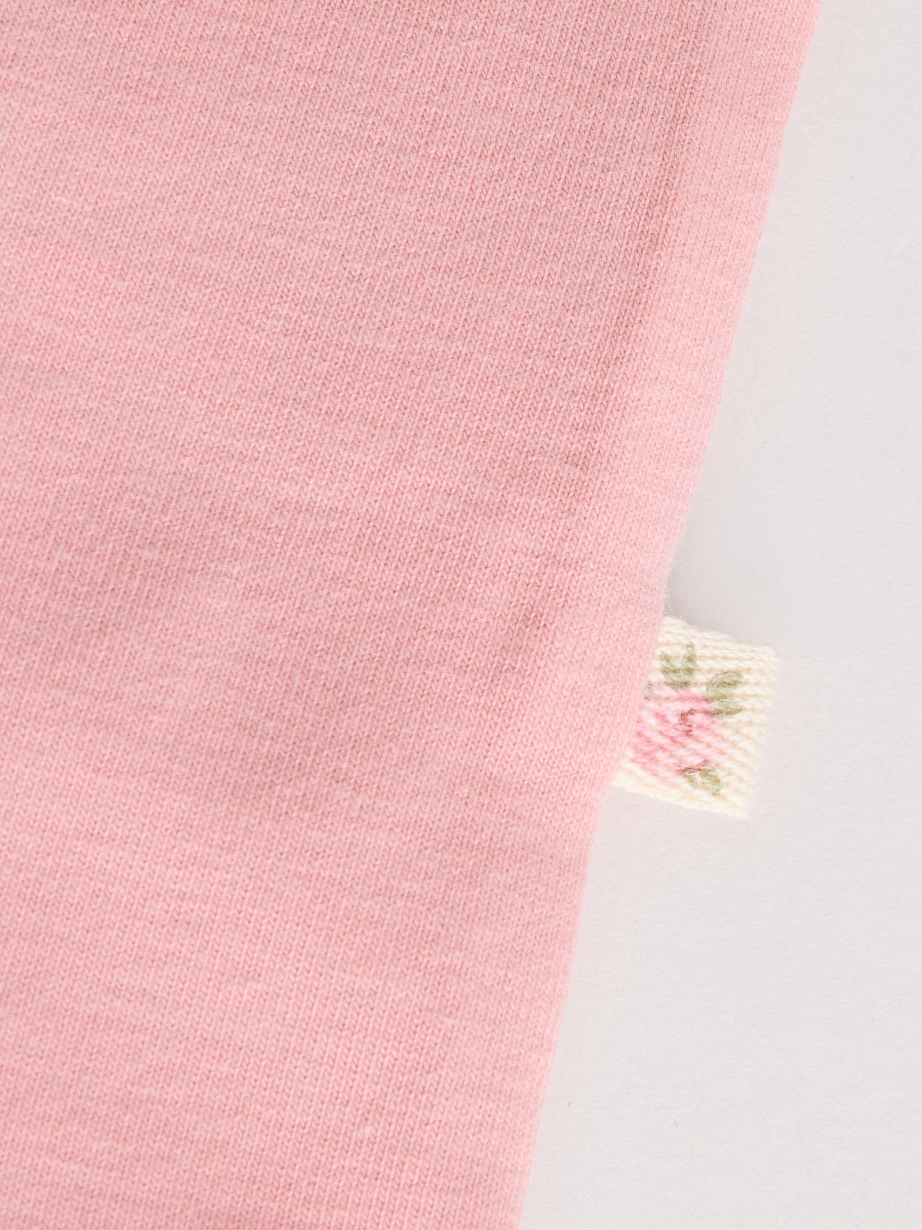 Roze/crème/konijnfiguur - 6 -delige set van top met lange mouwen en leggings (0mnd -3jr)