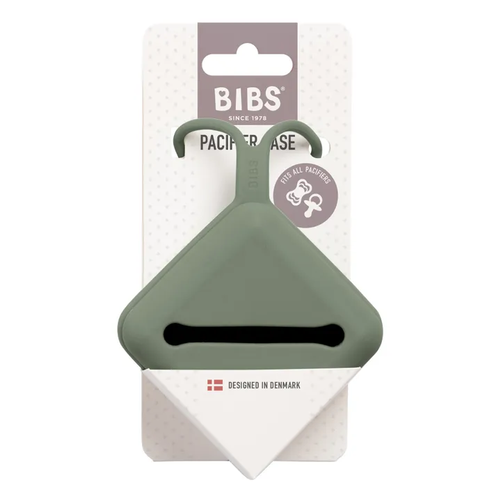 Bibs Boite à tétine en silicone | Vert forêt