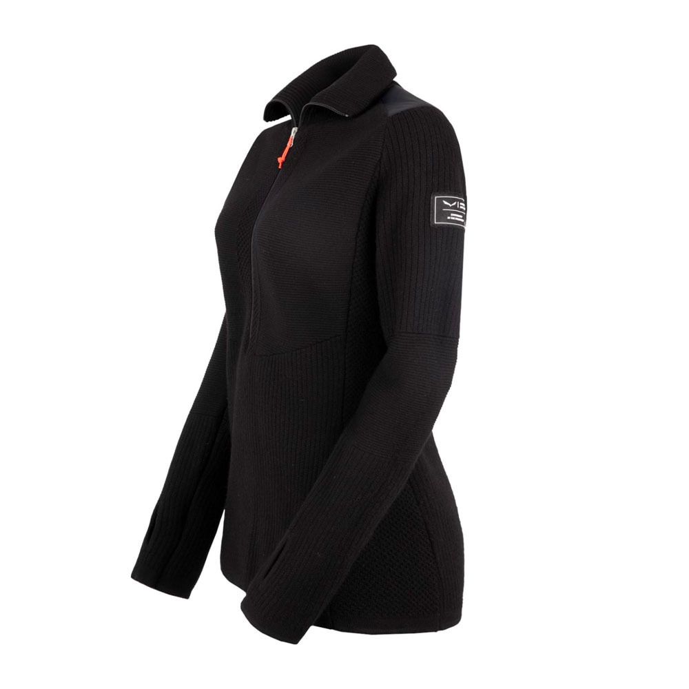 Salewa SELLA ALPINE MERINO - Pull Femme black out