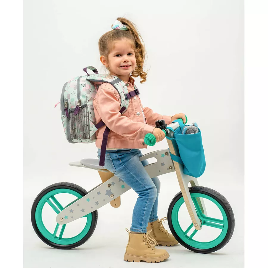 Belmil Kindergartenrucksack Mini Kiddy Kindergartenrucksack für 1-3 Jährige Kinder mit Brustgurt Woodland Hegdehog